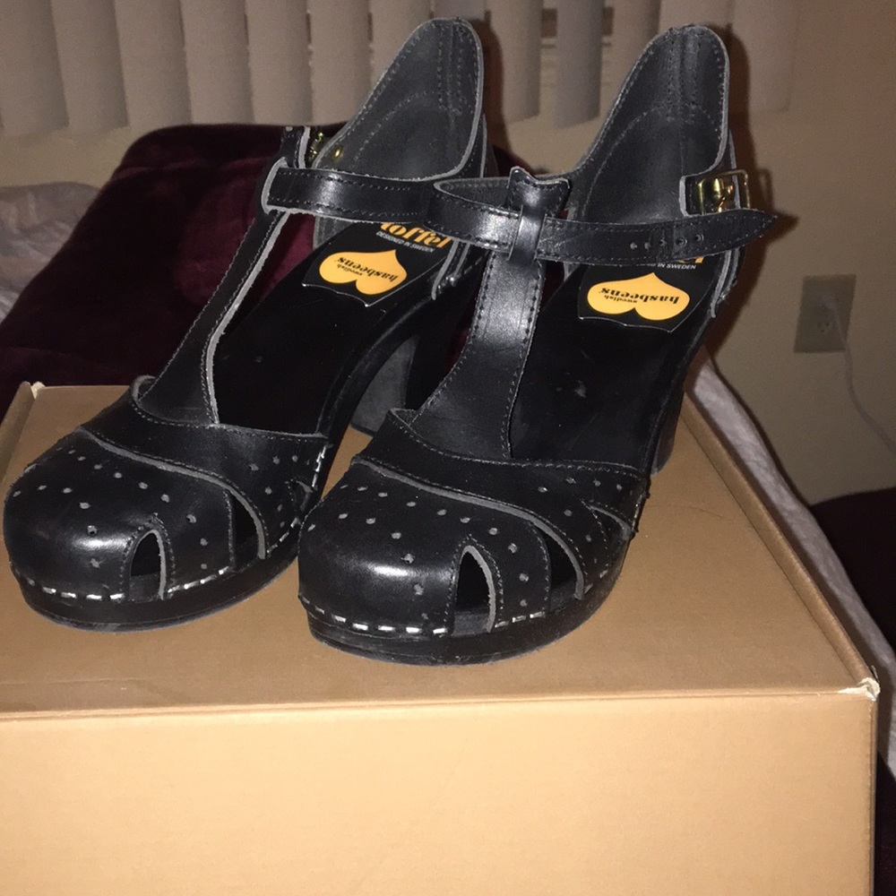 Sweedish Hasbeens Black Sandel SZ 38